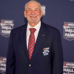 Jan 23, 2026; Charlotte, NC, USA; Dale Jarrett poses on the red carpet during the NASCAR Hall of Fame Induction at Charlotte Convention Center - Crown Ballroom