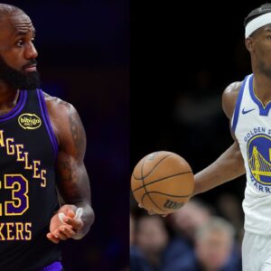 LeBron James (L), Jimmy Butler (R)