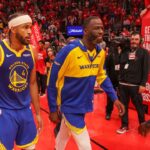 Moses Moody and Draymond Green