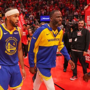 Moses Moody and Draymond Green