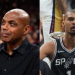 Charles Barkley (L), Victor Wembanyama (R)