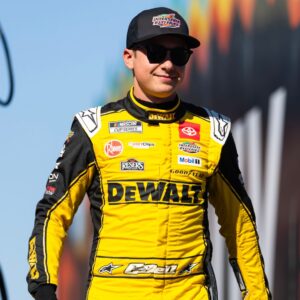 Nov 2, 2025; Avondale, Arizona, USA; NASCAR Cup Series driver Christopher Bell (20) during the NASCAR Championship race at Phoenix Raceway.