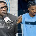 Shannon Sharpe (L) Ja Morant (R)