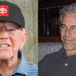 Joe Gibbs (L) and Jeffrey Epstein (R)