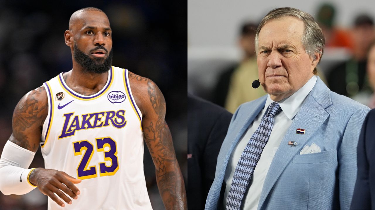 LeBron James(L) and Bill Belichick(R)