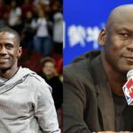 Vernon Maxwell (L), Michael Jordan (R)