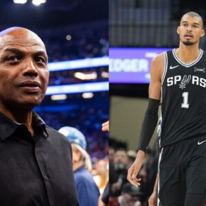 Charles Barkley (L), Victor Wembanyama (R)