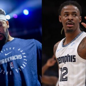 Anthony Davis (L), Ja Morant (R)