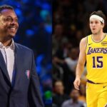 Paul Pierce (L), Austin Reaves (R)