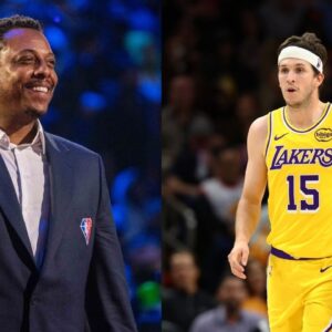 Paul Pierce (L), Austin Reaves (R)