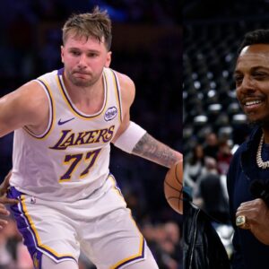 (L) Dennis Schroder and Luka Doncic (R) Paul Pierce