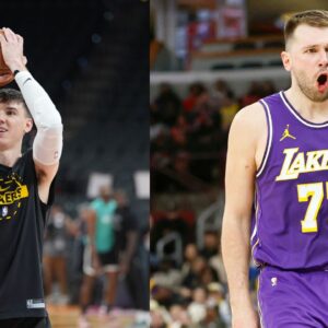 Jake LaRavia (L), Luka Doncic (R)