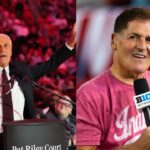 Pat Riley (L), Mark Cuban (R)