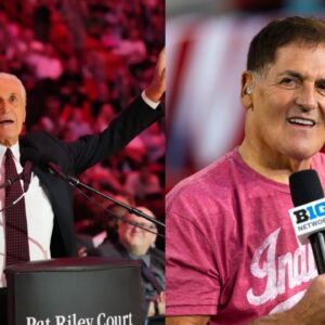 Pat Riley (L), Mark Cuban (R)