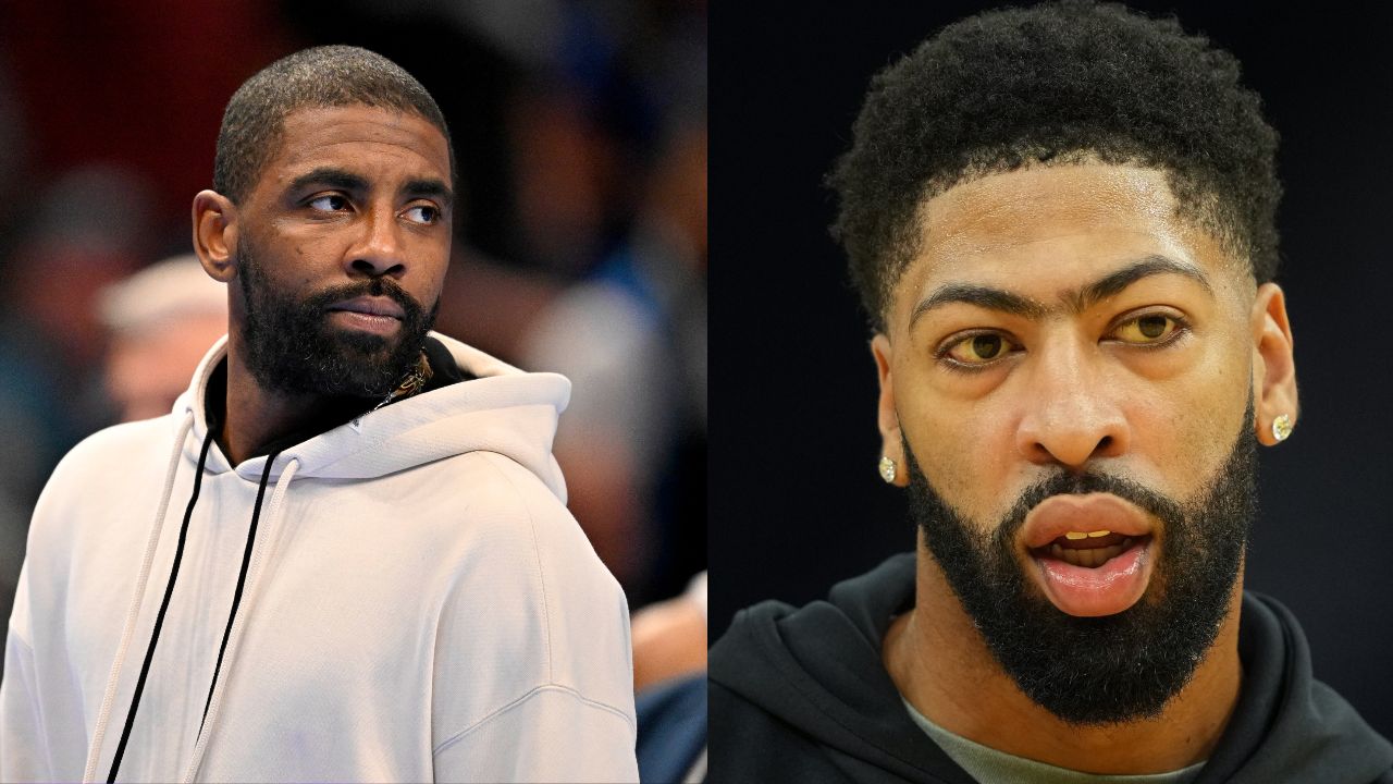 Kyrie Irving (L), Anthony Davis (R)
