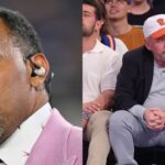 Stephen A. Smith (L), James Dolan (R)