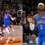 Oklahoma City Thunder guard Shai Gilgeous-Alexander (2) against the Phoenix Suns in the first half at Mortgage Matchup Center