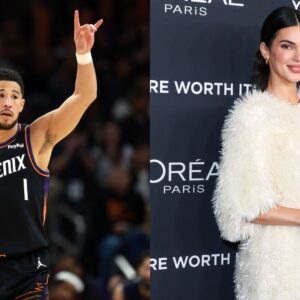 Devin Booker (L) and Kendall Jenner (R)