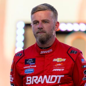 Nov 1, 2025; Avondale, Arizona, USA; NASCAR Xfinity Series driver Justin Allgaier (7) during the Xfinity Series Championship race at Phoenix Raceway