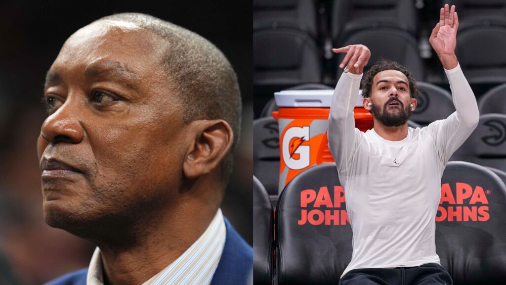 Isiah Thomas (L), Trae Young (R)