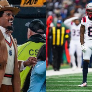 Cam Newton and Stefon Diggs