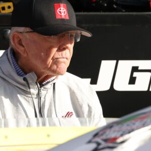 Oct 25, 2025; Martinsville, Virginia, USA; NASCAR Cup Series team owner Joe Gibbs before NASCAR Cup Series Xfinity 500 Practice and Qualifying at Martinsville Speedway