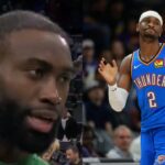 Jaylen Brown(L) and Shai Gilgeous-Alexander(R)