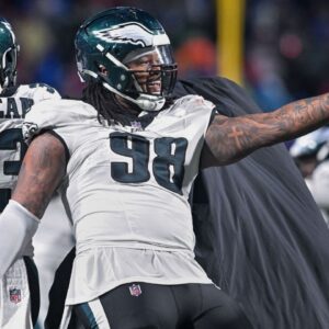 Eagles defenseman Jalen Carter