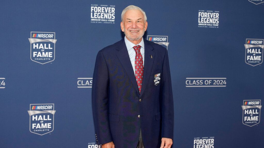 Jan 19, 2024; Charlotte, NC, USA; Dale Jarrett during the red carpet at Charlotte Convention Center Crown Ballroom.