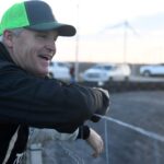 Former NASCAR driver Kenny Wallace watches the kids go-cart race, Wednesday, Oct. 7, 2020, in Bishop. The event promotes youth go-cart racing.