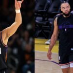 Devin Booker (L), Dillon Brooks (R)