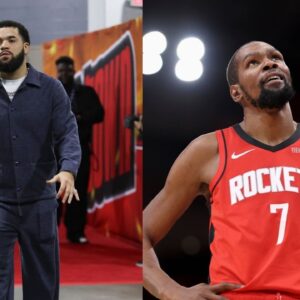 Fred VanVleet (L), Kevin Durant (R)