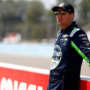 NASCAR, Motorsport, USA Cup Series driver, KYLE BUSCH (8) of Las Vegas, NV gets ready to practice for the Go Bowling at The Glen in Watkins Glen, NY.