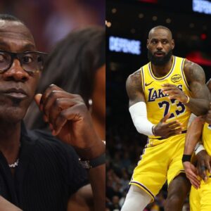 Shannon Sharpe, LeBron James and Deandre Ayton