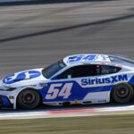 Sep 7, 2025; Madison, Illinois, USA; NASCAR Cup Series driver Ty Gibbs (54) during the Enjoy Illinois 300 at World Wide Technology Raceway.