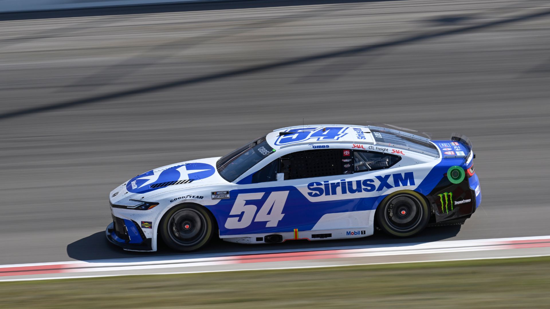 Sep 7, 2025; Madison, Illinois, USA; NASCAR Cup Series driver Ty Gibbs (54) during the Enjoy Illinois 300 at World Wide Technology Raceway.
