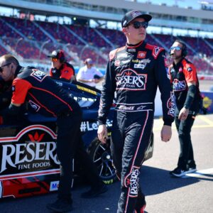 Mar 8, 2025; Avondale, AZ, USA; NASCAR Cup Series driver Christopher Bell (20) during qualifying for the Shrines Children’s 500 at Phoenix Raceway.