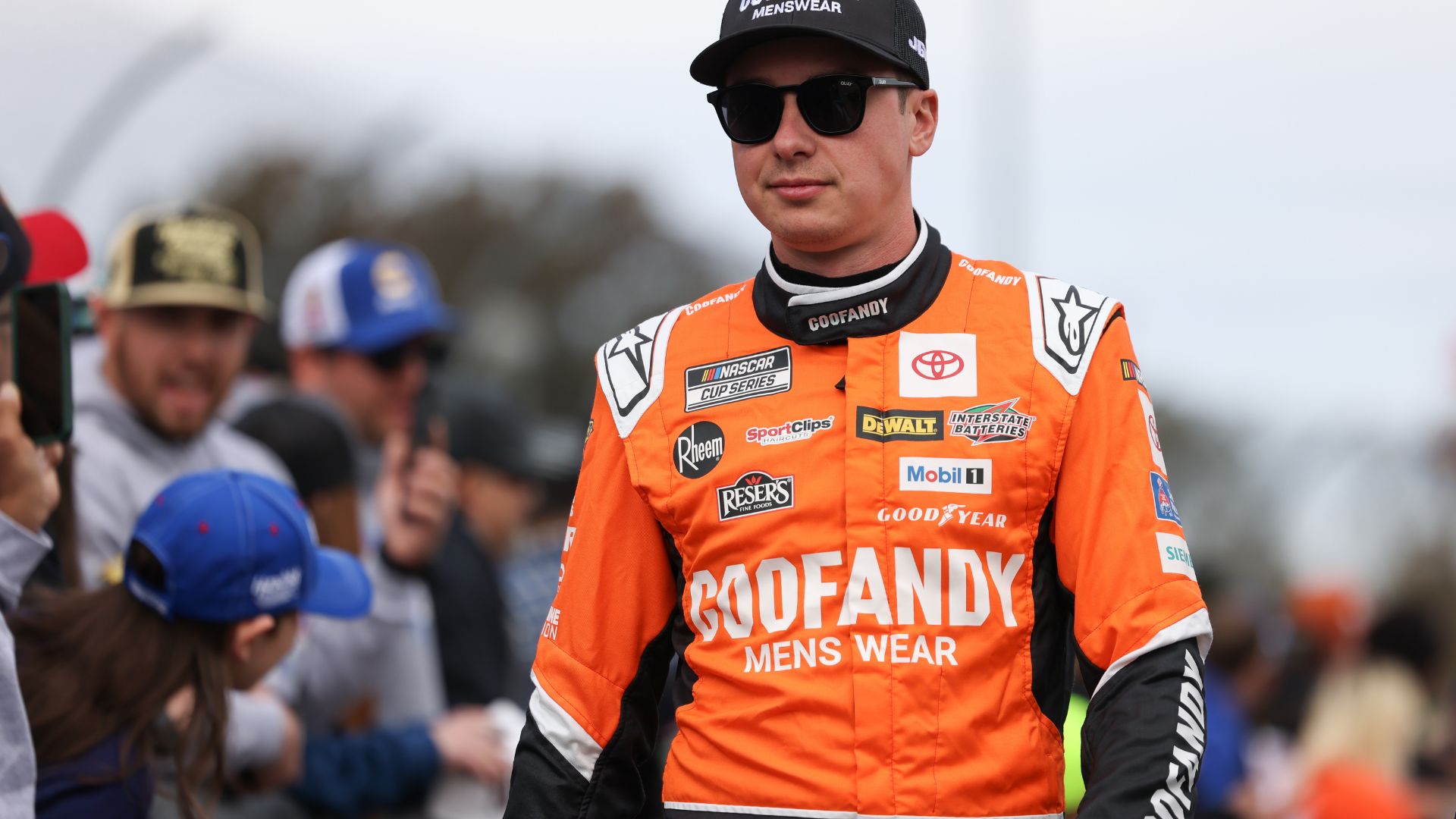 Oct 26, 2025; Martinsville, Virginia, USA; NASCAR Cup Series driver Christopher Bell (20) before the Xfinity 500 at Martinsville Speedway