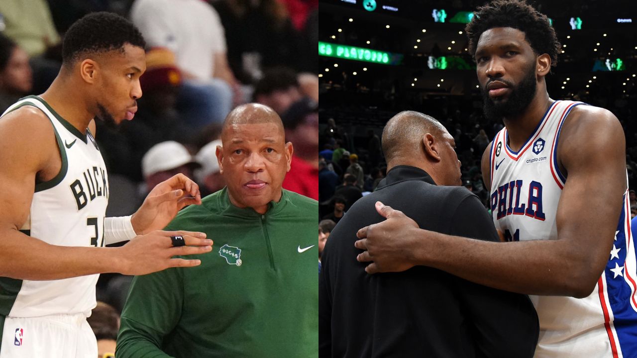 Giannis Antetokounmpo, Doc Rivers, Doc Rivers, Joel Embiid