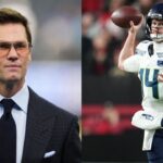 Tom Brady and Sam Darnold