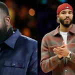 Kendrick Perkins (L), Jayson Tatum (R)