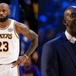 LeBron James (L) and Kevin Garnett (R)