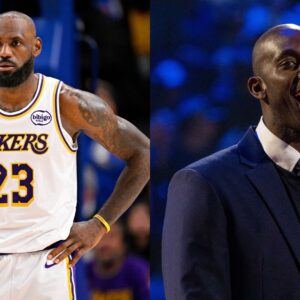 LeBron James (L) and Kevin Garnett (R)