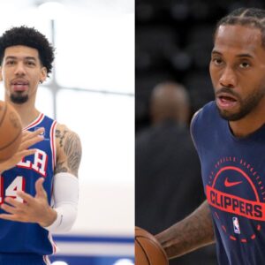 Danny Green (L), Kawhi Leonard (R)