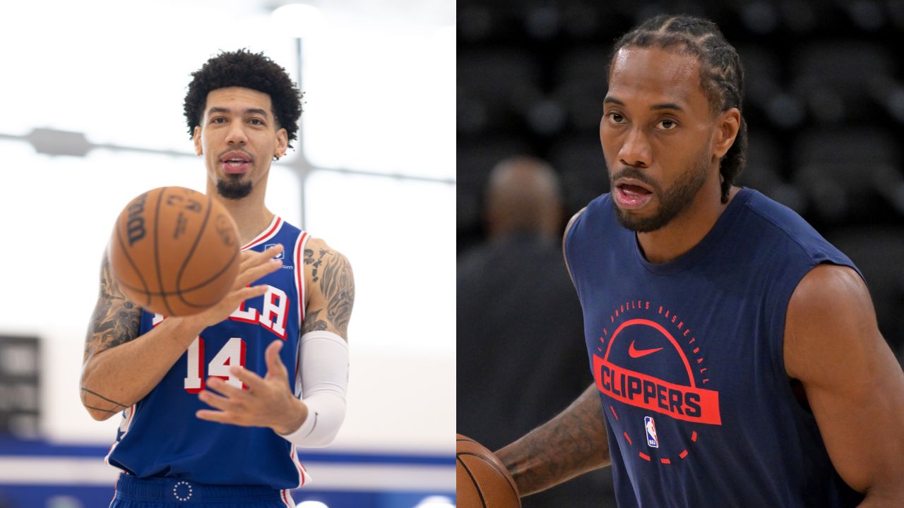 Danny Green (L), Kawhi Leonard (R)