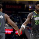 Anthony Edwards and Julius Randle