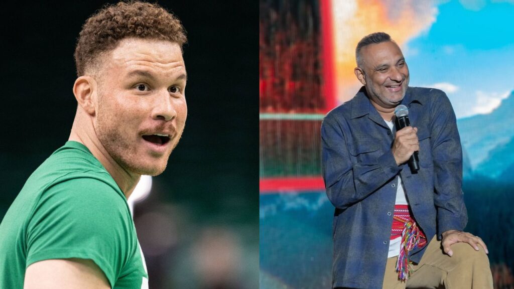 Blake Griffin (L), Russell Peters (R)
