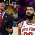 Reggie Miller (L), Karl-Anthony Towns (R)