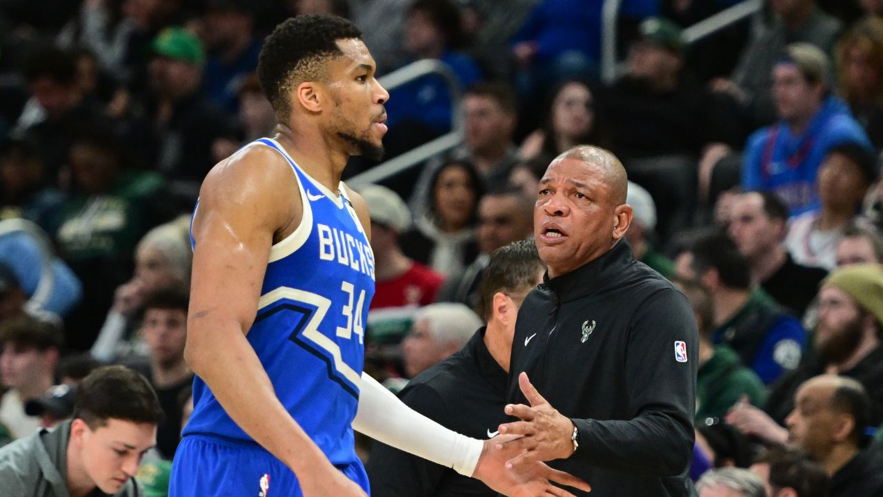 Giannis Antetokounmpo and Doc Rivers