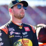 Nov 1, 2025; Avondale, Arizona, USA; NASCAR Cup Series driver Chase Briscoe (19) during qualifying at Phoenix Raceway.